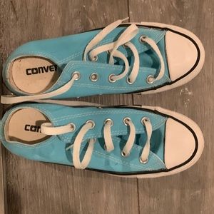 Really cute blue shoes and white